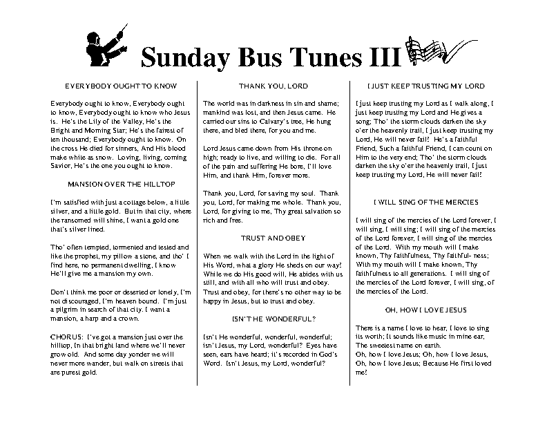 Sunday Bus Tunes 3